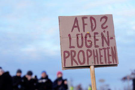 Demonstration gegen Rechtsextremismus in Berlin
