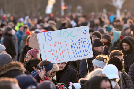 Demonstration gegen Rechtsextremismus in Berlin