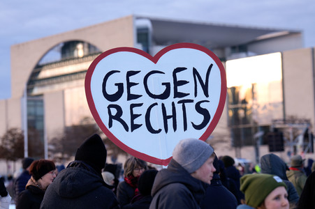 Demonstration gegen Rechtsextremismus in Berlin