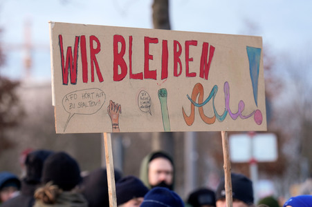 Demonstration gegen Rechtsextremismus in Berlin