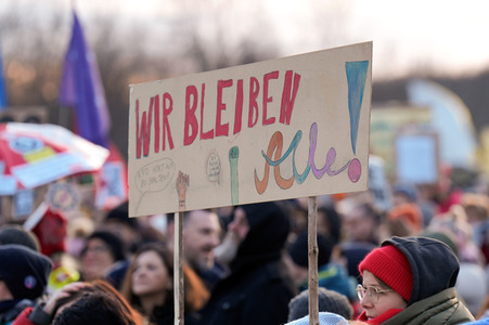 Demonstration gegen Rechtsextremismus in Berlin