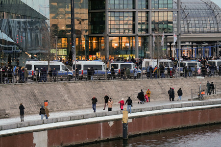 Demonstration gegen Rechtsextremismus in Berlin
