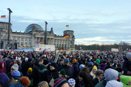 Demonstration gegen Rechtsextremismus in Berlin