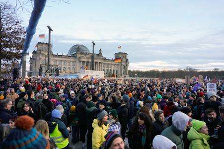 Demonstration gegen Rechtsextremismus in Berlin