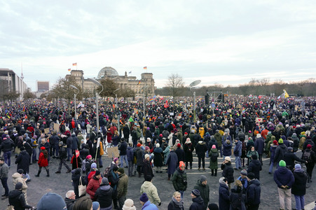 Demonstration gegen Rechtsextremismus in Berlin