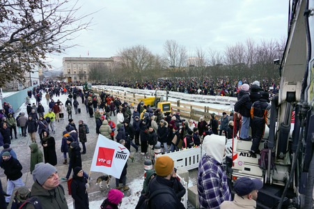 Demonstration gegen Rechtsextremismus in Berlin