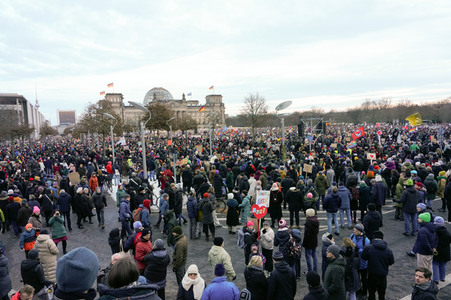 Demonstration gegen Rechtsextremismus in Berlin