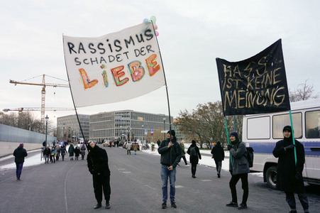 Demonstration gegen Rechtsextremismus in Berlin