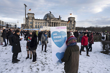 Demonstration gegen Rechtsextremismus in Berlin