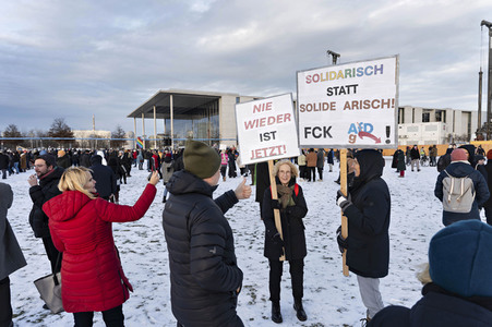 Demonstration gegen Rechtsextremismus in Berlin
