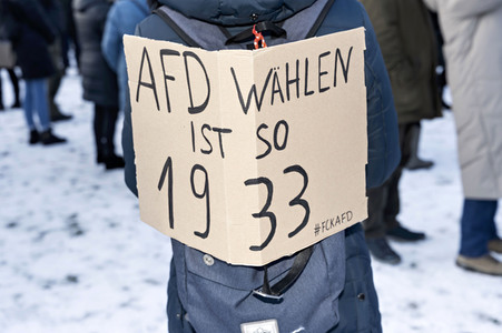 Demonstration gegen Rechtsextremismus in Berlin