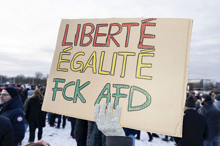 Demonstration gegen Rechtsextremismus in Berlin