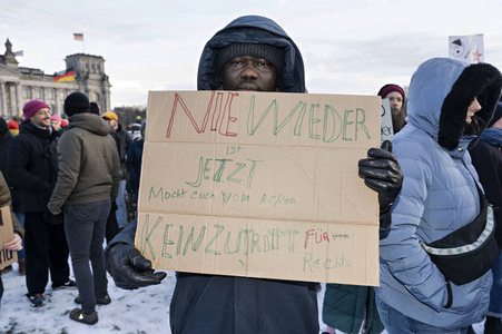 Demonstration gegen Rechtsextremismus in Berlin