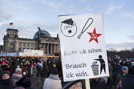 Demonstration gegen Rechtsextremismus in Berlin
