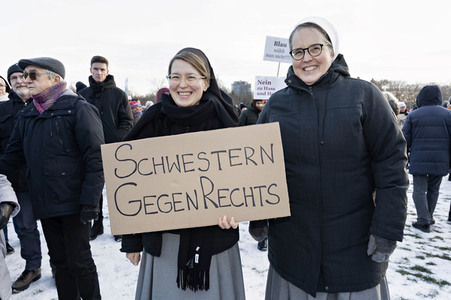Demonstration gegen Rechtsextremismus in Berlin