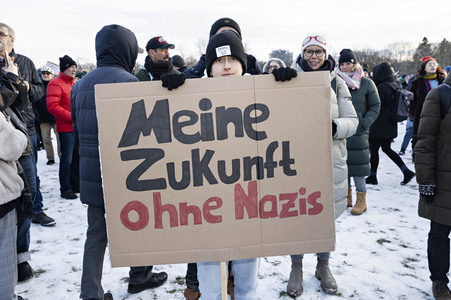 Demonstration gegen Rechtsextremismus in Berlin