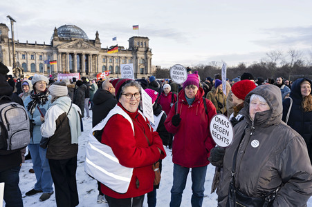 Demonstration gegen Rechtsextremismus in Berlin