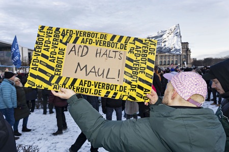 Demonstration gegen Rechtsextremismus in Berlin