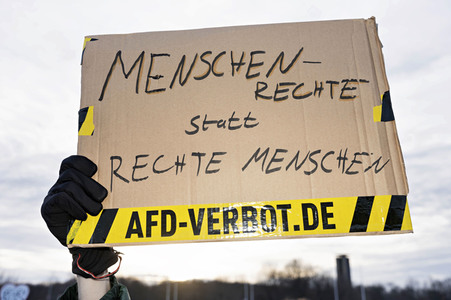 Demonstration gegen Rechtsextremismus in Berlin