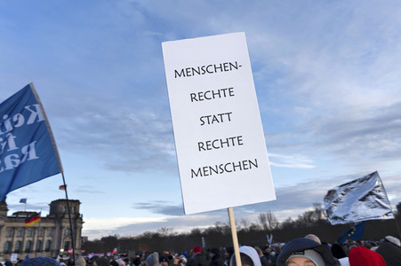 Demonstration gegen Rechtsextremismus in Berlin