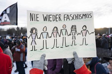 Demonstration gegen Rechtsextremismus in Berlin