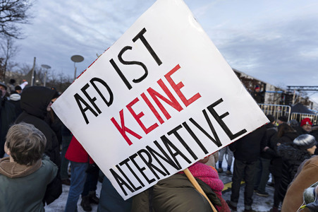 Demonstration gegen Rechtsextremismus in Berlin