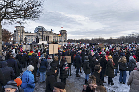 Demonstration gegen Rechtsextremismus in Berlin
