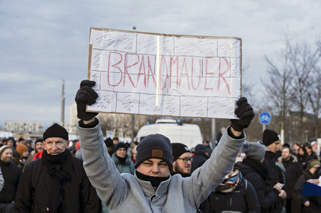 Demonstration gegen Rechtsextremismus in Berlin