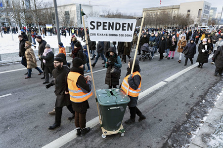Demonstration gegen Rechtsextremismus in Berlin