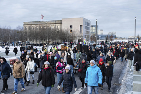 Demonstration gegen Rechtsextremismus in Berlin