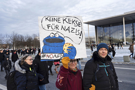Demonstration gegen Rechtsextremismus in Berlin