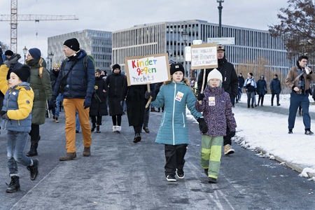 Demonstration gegen Rechtsextremismus in Berlin