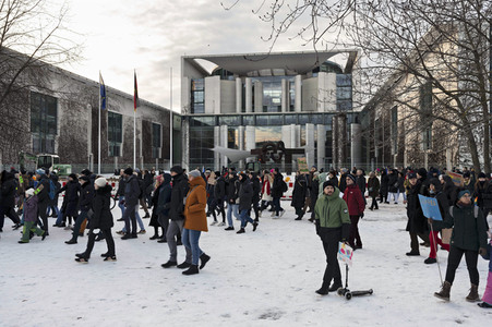 Demonstration gegen Rechtsextremismus in Berlin