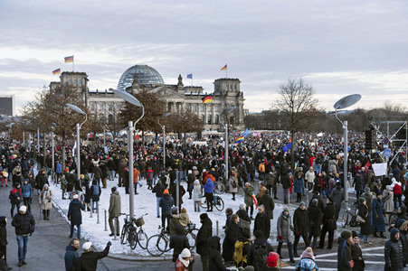 Demonstration gegen Rechtsextremismus in Berlin