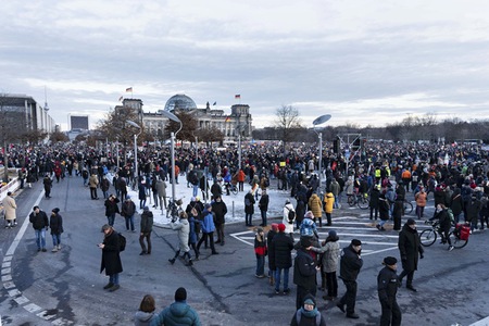 Demonstration gegen Rechtsextremismus in Berlin