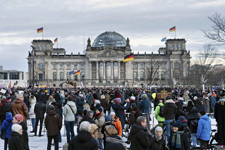 Demonstration gegen Rechtsextremismus in Berlin