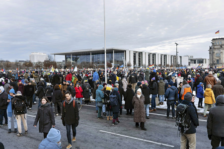 Demonstration gegen Rechtsextremismus in Berlin
