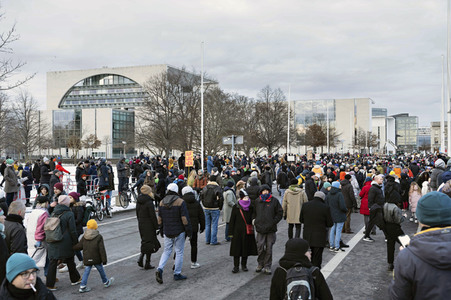 Demonstration gegen Rechtsextremismus in Berlin
