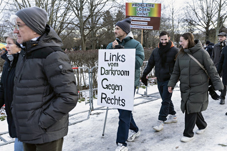 Demonstration gegen Rechtsextremismus in Berlin