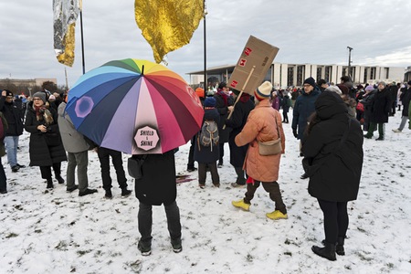 Demonstration gegen Rechtsextremismus in Berlin