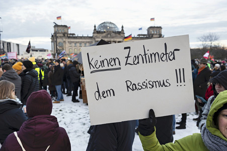Demonstration gegen Rechtsextremismus in Berlin