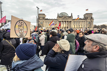 Demonstration gegen Rechtsextremismus in Berlin
