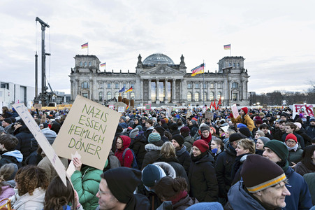 Demonstration gegen Rechtsextremismus in Berlin
