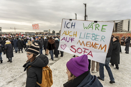 Demonstration gegen Rechtsextremismus in Berlin