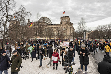 Demonstration gegen Rechtsextremismus in Berlin