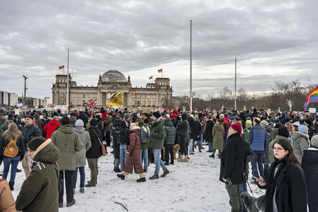 Demonstration gegen Rechtsextremismus in Berlin