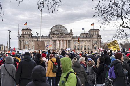 Demonstration gegen Rechtsextremismus in Berlin