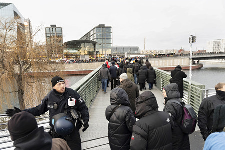 Demonstration gegen Rechtsextremismus in Berlin