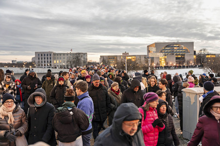 Demonstration gegen Rechtsextremismus in Berlin