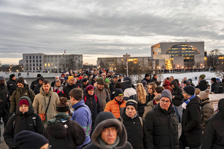 Demonstration gegen Rechtsextremismus in Berlin